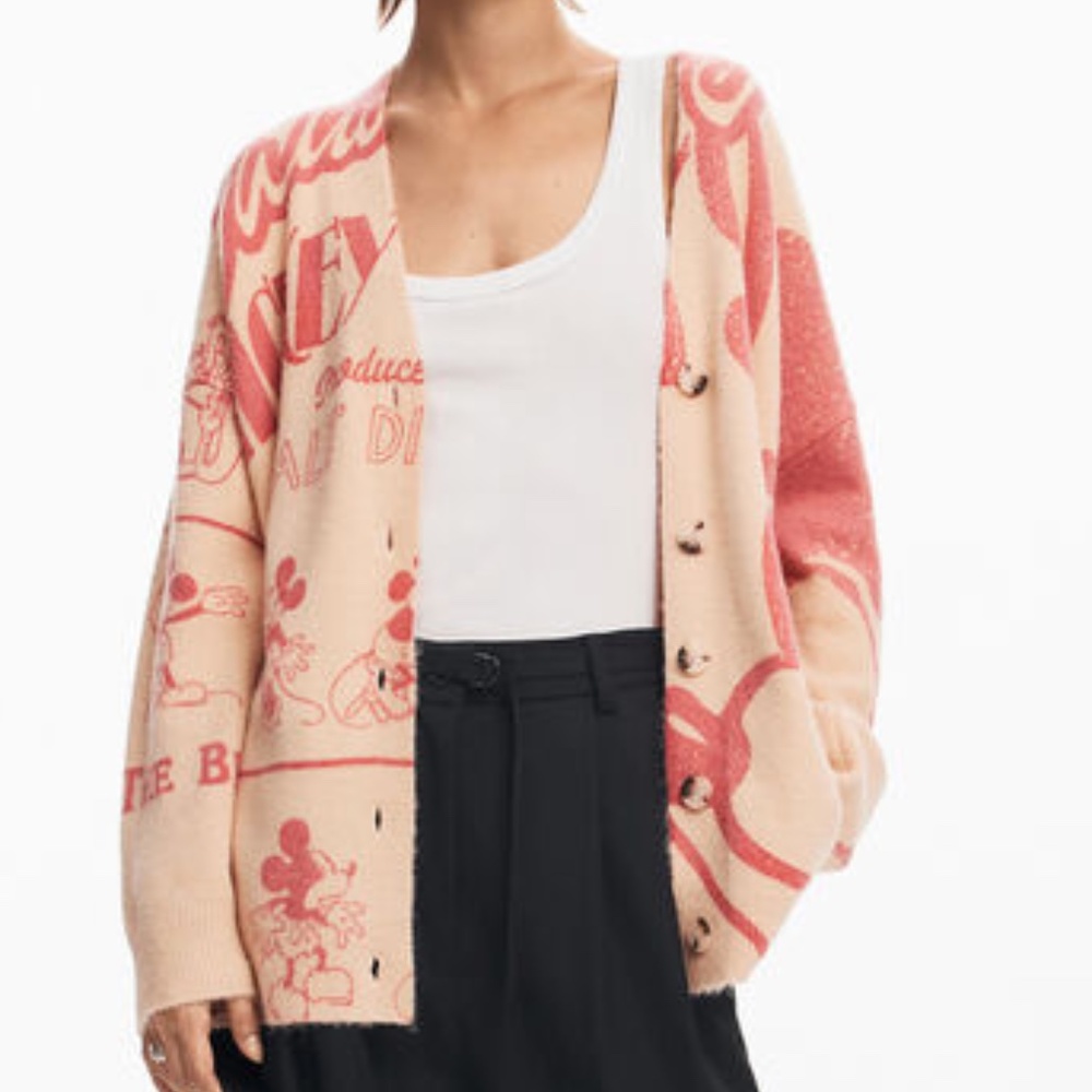 DESIGUAL MICKEY CARDIGAN